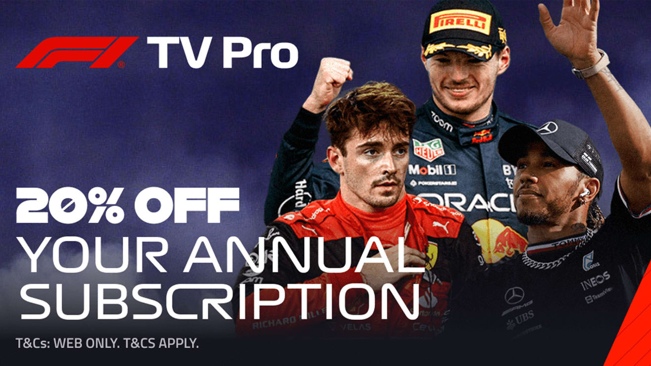 Get up to speed on the 2023 season with F1 TV Pro and enjoy 20